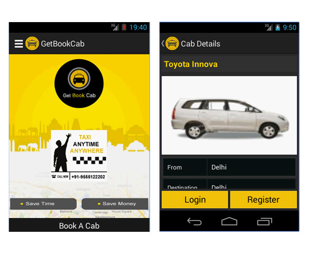 Getbook cab